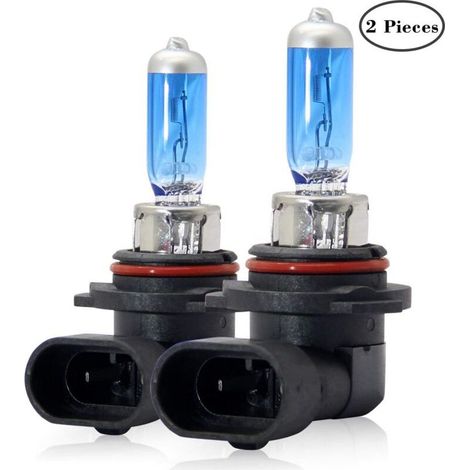 HB4 / 9006 Halogène Ampoules de phare 100W 5000K Blanc chaud Lampe 12V Auto Voiture Brouillard lumières Feu de position DRL, 2 pièces (1/5)