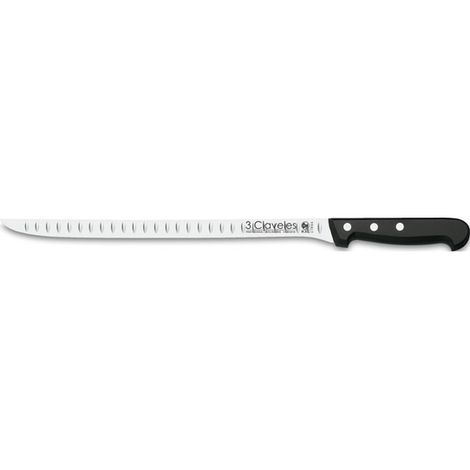 Cuchillo jamonero alveolos 24cm profesional 00947 3 claveles (1/6)