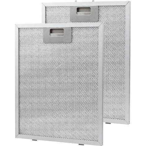 Metall-Fettfilter für Küchenabzugshauben/Abluftventilatoren  Silber 320 x 260 mm (2er-Pack) (1/5)