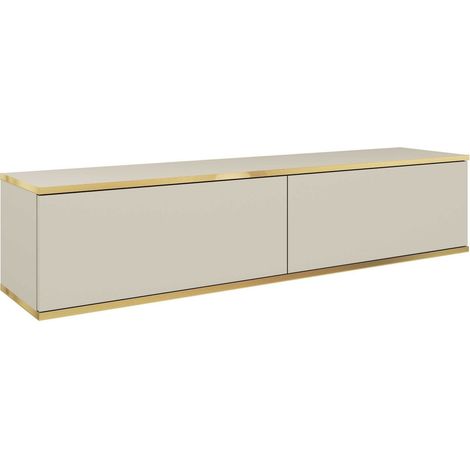 AX LIVING Lowboard TV Orkis 135 cm  Modern und Funktional, Beige