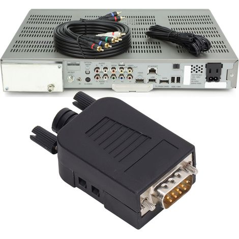 Lot de 5 connecteurs série mâles DB9 RS232 avec colle blanche (1/5)
