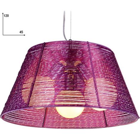 Lampadario a sospensione per arredo interno 45x120 glicine (1/3)