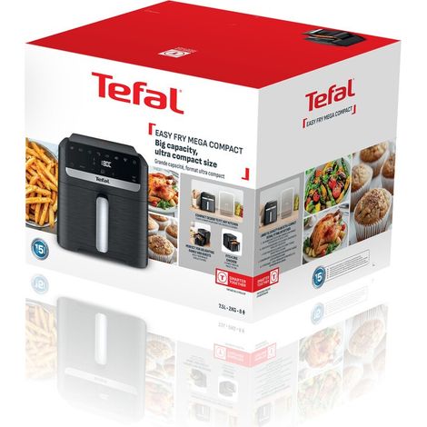 Tefal Heißluftfritteuse EY8618 Easy Frry Silence Compat schwarz