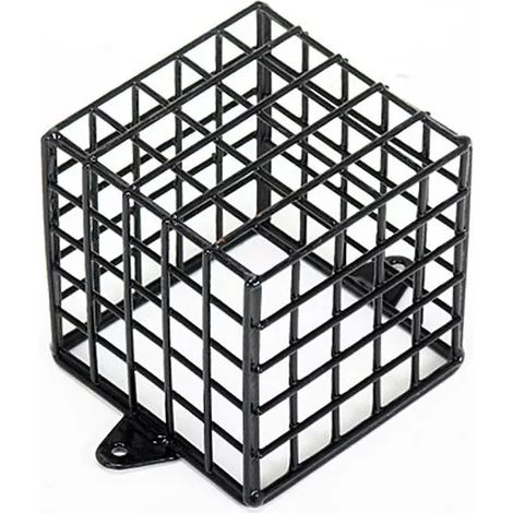 Cage type D - Protection noire en acier contre dommages et vols - 138 x 138 x 130 mm