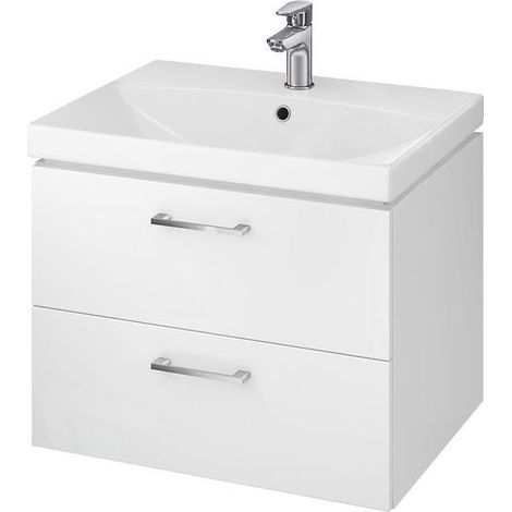 Cersanit Lara - Meuble-lavabo, 45x59x45 cm, 2 tiroirs, blanc S926-002-DSM (1/5)