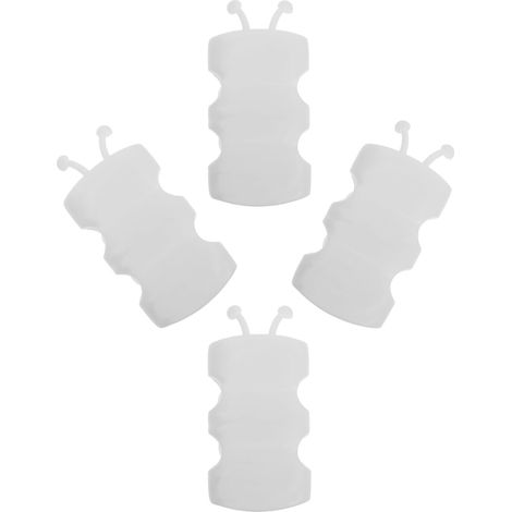 Support de pommeau de douche blanc Toyvian (lot de 4) avec ventouse, support en TPE à angle flexible et réglable pour salle de bain (1/5)