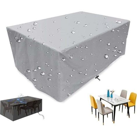 Housse Salon de Jardin,Housse de Protection pour Meuble Table Chaise,étanche Tissu Oxford 210D Extérieur Bache,Anti-UV Intempérie Vent Pluie,Housse de Meuble,pour Patio Jardin - 120×60×90cm