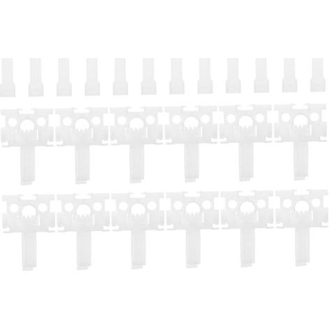 12ensembles Réparation pour Stores Verticaux Kits De Remplacement De Panneaux Blinds avec Accessoires De Rideaux Blancs pour Réparation Et Entretien (1/5)