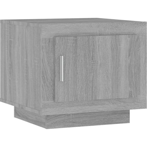 Table basse Table d'appoint pour Salon Chambre - Sonoma gris 51x50x45 cm Bois d'ingénierie BV471565 - BonneVie (1/5)