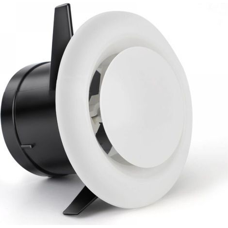 Grille de ventilation réglable, grille de ventilation ronde de plafond de 75 mm/2,95" pour ventilateurs d'extraction, ventilateurs de conduit