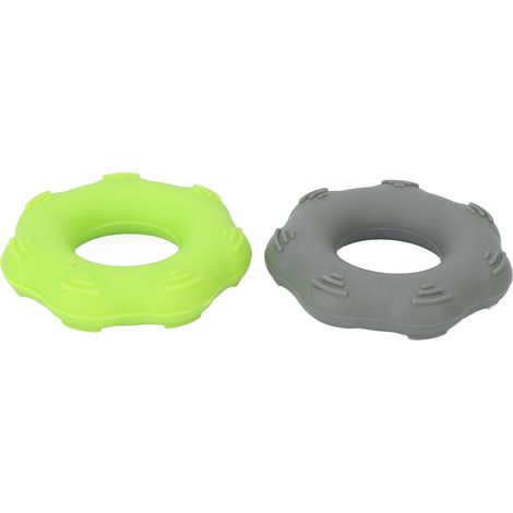 anneaux de renforcement de la force des mains en silicone, 1 anneau d'exercice vert de 18 kg (40 lb), anneau de renforcement gris de 18 kg (40 lb) pour l'entraînement musculaire et le massage. (1/5)