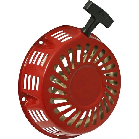 Lanceur de moteur - 1 pièce - Acier robuste - Démarrage manuel fiable - Pour moteurs thermiques 13 CV - Noir standard (1/2)