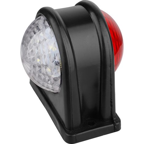 Feu de gabarit LED Rouge et Blanc 8 LED, arrête arrondie, 10-30V (1/5)