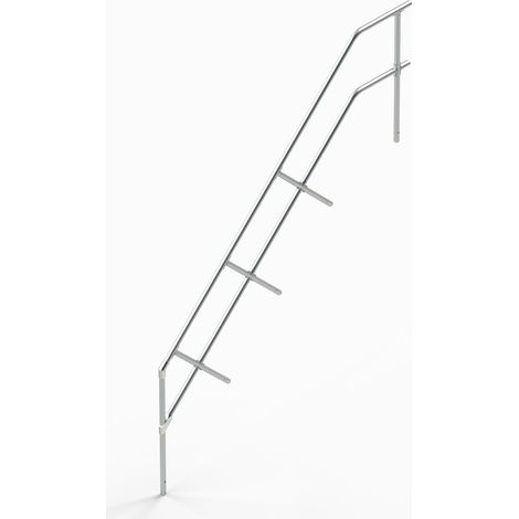 Euroline 511 Treppengeländer für 511 Podesttreppe 60°, 12 Stufen