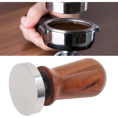 Pulverhammer mit konstanter Elastizität, Edelstahlhammer, Massivholzgriff + Edelstahlfuß, 58 mm. (1/5)