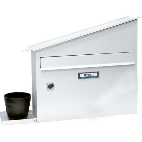 BOÎTE AUX LETTRES EXTÉRIEURE ACIER RIVIERA BLANC - 335X350X12