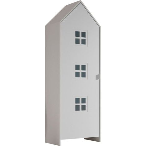 Armoire Enfant Maison "Casami Bruges" 171cm Blanc (1/4)