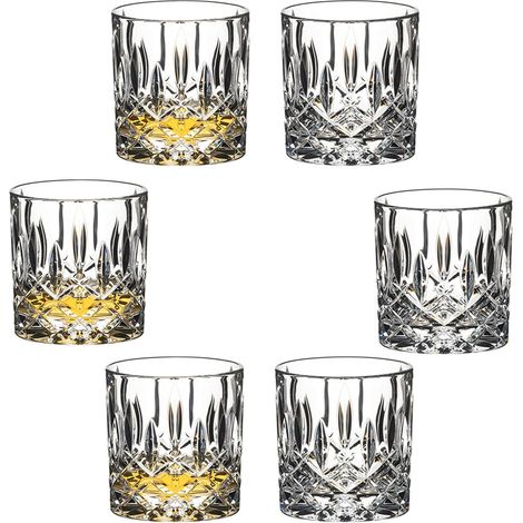 Whisiskey - Whisky Gläser Set – 6 Tumbler Gläser (6x 220 ml) – Whiskygläser - Whisky glas - Whiskey Zubehör Set - Geschenke für Männer - Männergeschenke