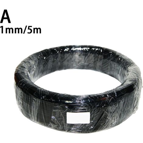 Fil Pour Bonsaï - Aluminium Anodisé Noir - Diamètres 1 0 mm à 3 5 mm - Longueur Totale 5 m Par Rouleau - 6 Tailles Disponibles (1/5)