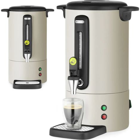 Cafetière avec robinet et bac d'égouttage 7 l 1050 W - gris clair (1/4)