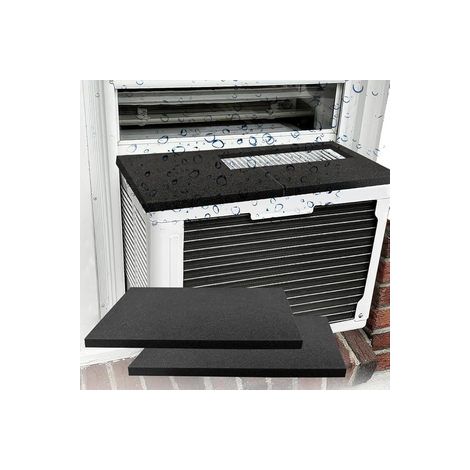 2 housses aimantées pour climatiseur extérieur 17×12 pouces – Protège du bruit de la pluie et des débris – Fixation rapide (1/5)