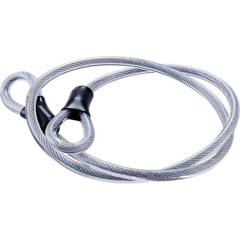 Câble de Sécurité Câble en Acier Tressé Câble de Verrouillage Flexible Verrou de Câble Vélo Antivol Cable d'acier Verrou de Chaîne de Sécurité de Vélo Câble à Double Nœud Pour Scooter Bicyclette (1/4)