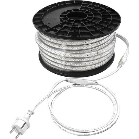 ruban led - haute intensité - 50 mètres - 1100 lm 230v - ip44/65 - bizline 625064