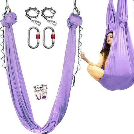 JSSEVN - Aerial-Yoga-Handtuch, 5 m, nur für Erwachsene (5 m) (1/4)