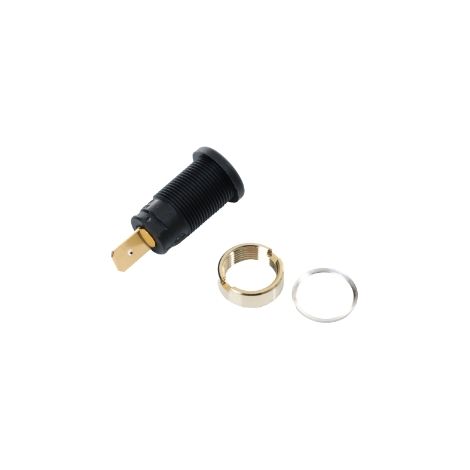 Einbaubuchse für Ø 4mm Bananenstecker - schwarz