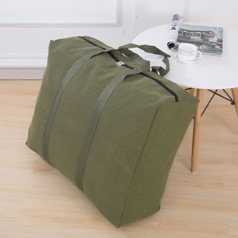 Sac De Rangement Pour Déménagement - Étanche - Pour Vêtements Et Literie - Sac À Bandoulière Robuste - Capacité XL - Vert - 1 Pièce (1/4)