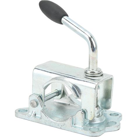 Pince en fonte en fer galvanisé, supports de roue de remorque, cric fendu pour tuyau de 48mm de diamètre