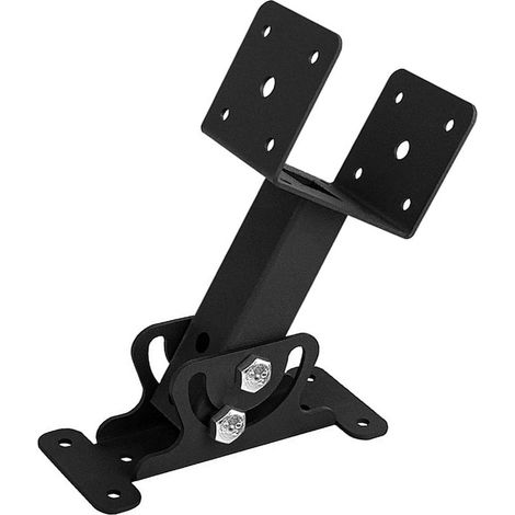 Kit de fixation réglable pour poutre de pergola en acier au carbone, supports de rehausse de toit compatibles poutres bois 4x4 et 4x6 (1/5)