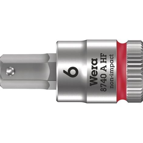 WERA Schraubendreher-Einsatz 1/4" 6x28mm i6-kant Haltefunktion (1/5)
