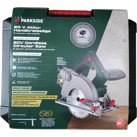 Scie circulaire sans fil 20 V sans batterie ni chargeur (1/5)