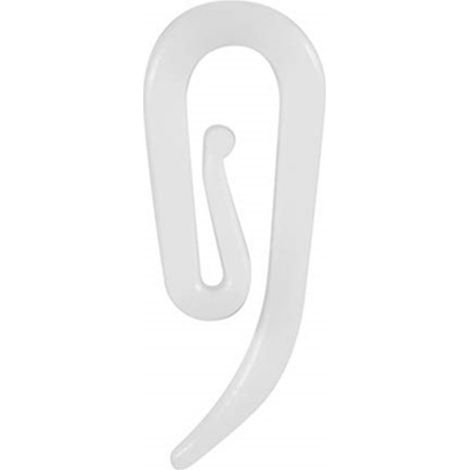 crochets en pour rideaux – Rail fenêtre porte et douche Plastique Blanc (1/5)