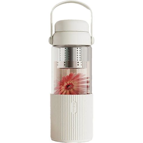 Mug à café en verre transparent de 520 ml avec couvercle A (1/5)