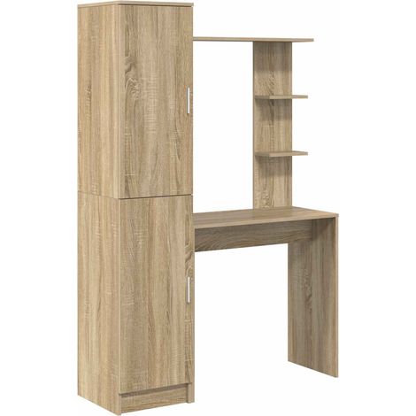 Maison Exclusive - Schreibtisch 2 pcs Sonoma-Eiche