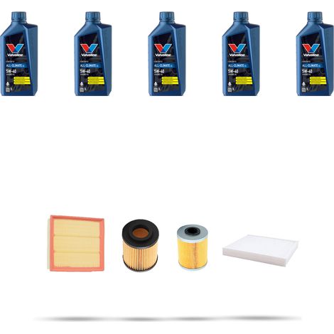 Kit tagliando 4 FILTRI e 5L OLIO compatibile con Opel Meriva A 1.7 DTI 55kw Dal 2003 al 2010 (1/5)