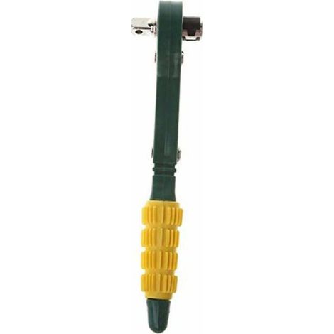 Clé dynamométrique à cliquet 1/4" Mini clé à cliquet hexagonale avec double tête pour réparation de vélo ou autre véhicule (1/4)