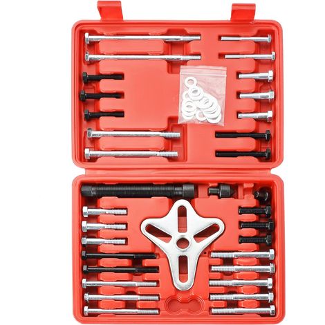 Kit 46 Pièces Arrache Volant Magnétique, Extracteur Universel pour Retrait de Volant et Équilibreur Harmonique 35-95mm (1/5)