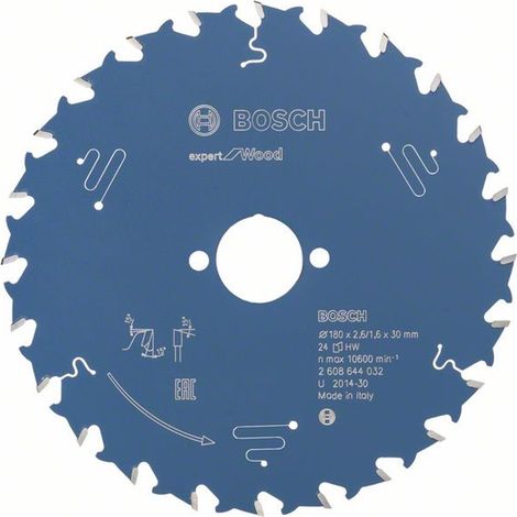 Kreissägeblatt Expert for WOOD Ø30mm -180 x 30 x 2,6 mm, 24 - 2 608 644 032 (1/5)