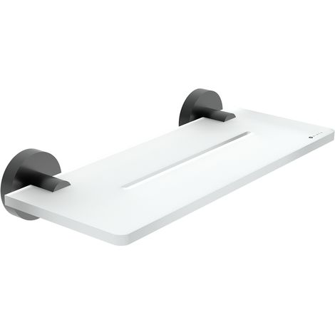 Nimco Tablette en plexi L. 30 cm, noir mat, Unix noir mat UNC X430-90 (1/3)