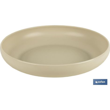Beiger Teller 20 cm Nara-Modell 850 ml (Einzelverkauf)