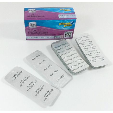 PLANET POOL - Profi Linie Testtabletten pH/Chlor für Aqua Inspektor