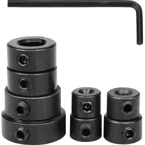 Bohrtiefenanschlag, Set mit 8 Tiefenanschlägen für 3/4/5/6/8/10/12/16 mm Bohrer mit Sechskantschlüssel und Aufbewahrungsbox, für Holzbohrmaschinen.