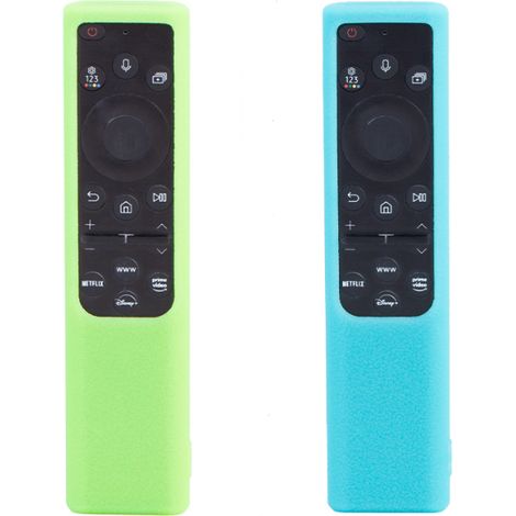 Lntyq 2 pièces Protege telecommande Protection telecommande Coque pour Télécommande pourSamsung Smart TV Cellule Solaire Télécommande Antichoc Silicone Housse de Protection (1/5)