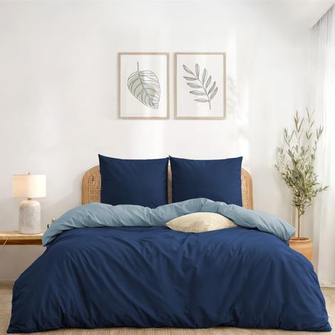 Housse de Couette 240x220 avec 2 Taies d'oreiller 65x65 cm (1/5)