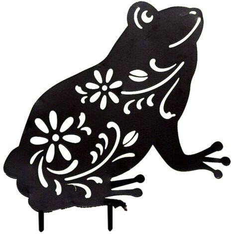 Grenouille jardin plug - in, matériel acrylique, jardin extérieur jardin pelouse décoration plug - in, jardin balancelle (1/5)