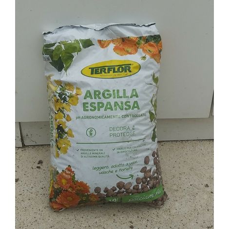 SACCO DA 10 LT DI ARGILLA ESPANSA IN PALLBOX 08/20 MM