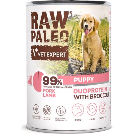 RAW PALEO Puppy Duoprotein SCHWEINEFLEISCH/LAMM für Welpen 400g